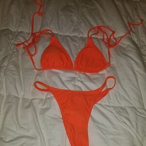 Orange bikini 2 pc medium nwot